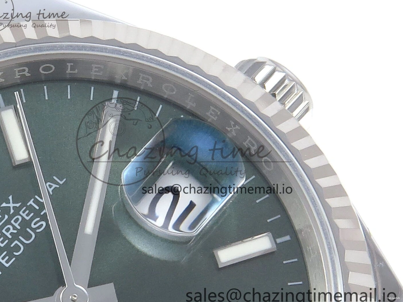 36 Jubilee Green DateJust Stick A3235 Edition Marker 126234 Bracelet Best EWEF on Dial 0126